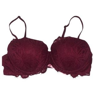 Victoria's Secret Lace Bra - Rich Burgundy